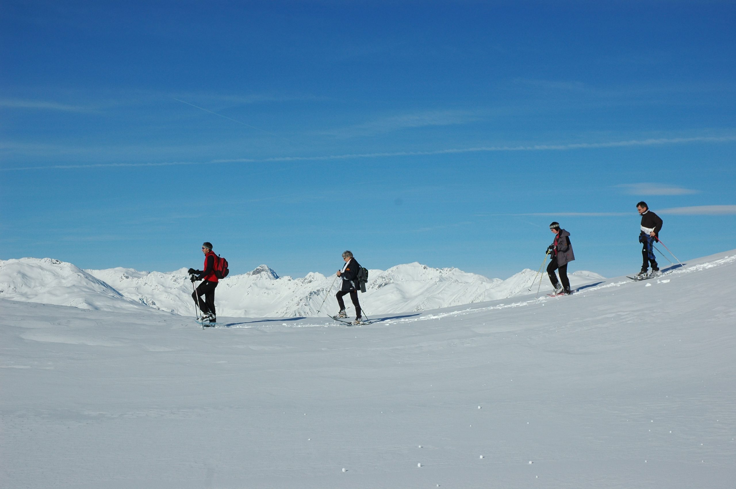 Schneeschuhwandern direkt vor der Haustür